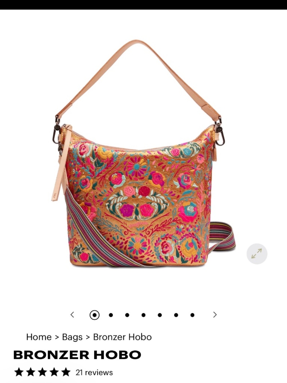 BRANDA NEW Consuela Bronzer Hobo Bag